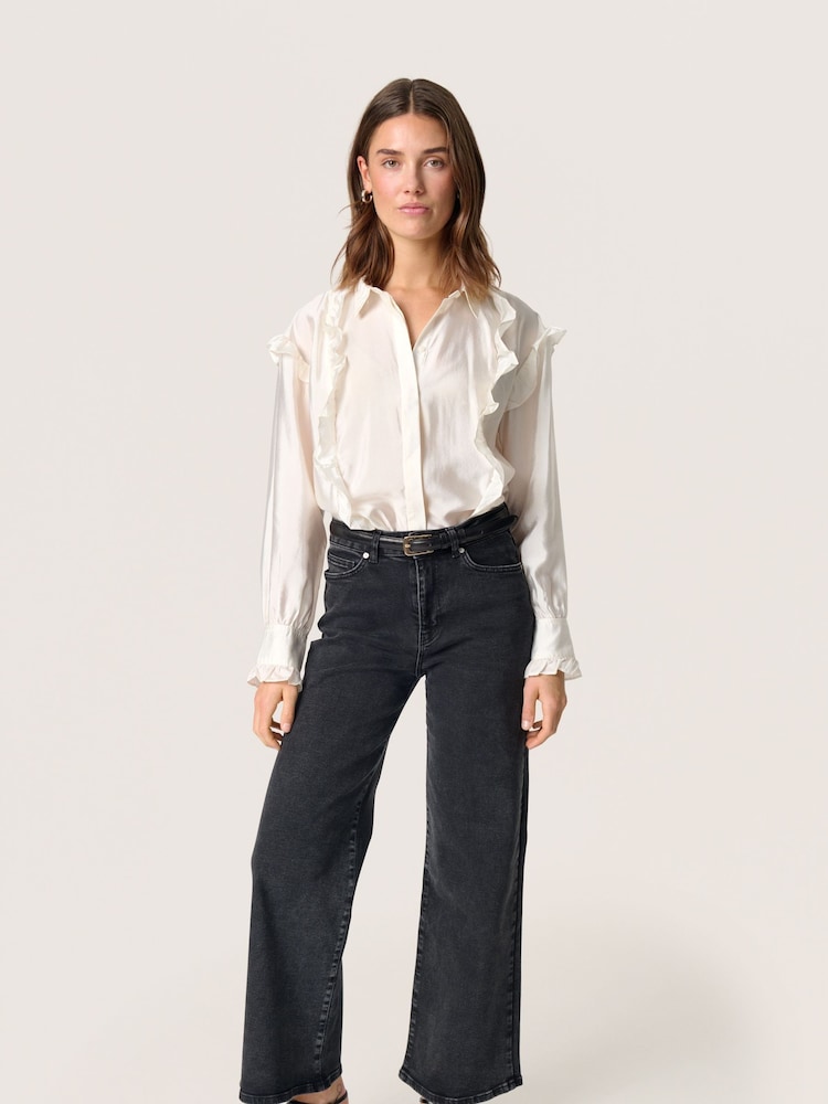 Soaked in Luxury Karolina Ruffles Regular Fit White Shirt - Image 2 of 6