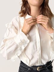 Soaked in Luxury Karolina Ruffles Regular Fit White Shirt - Image 4 of 6