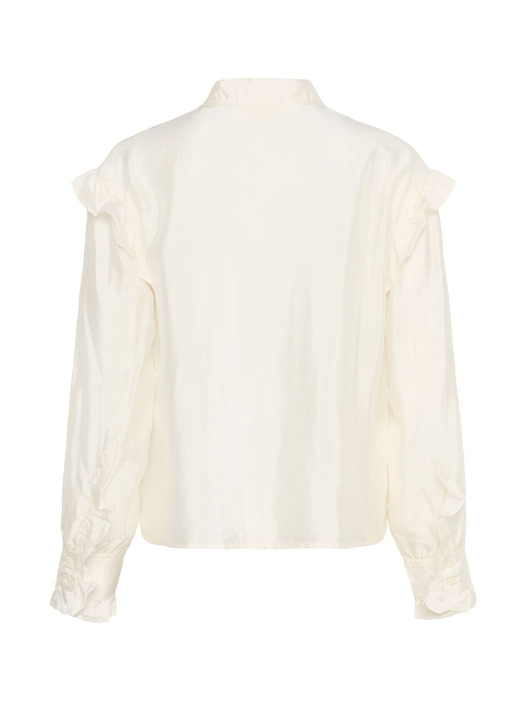 Soaked in Luxury Karolina Ruffles Regular Fit White Shirt - Image 6 of 6