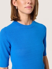 Soaked in Luxury Spina Short Sleeve Rib Knit  Pullover T-shirt - Image 4 of 6