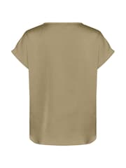 Soaked in Luxury Green Ioana Short Sleeve V-Neck Blouse - Image 6 of 6