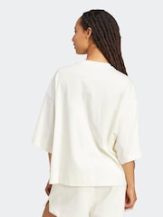 adidas White ALL SZN Soft Lux Loose 100% Cotton T-Shirt - Image 2 of 6