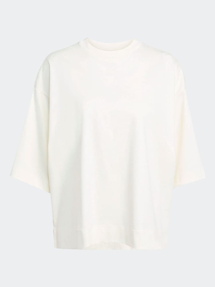 adidas White ALL SZN Soft Lux Loose 100% Cotton T-Shirt - Image 6 of 6