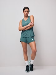 adidas Green Train Essentials Minimal Branding Racerback Tank Top - Image 2 of 5