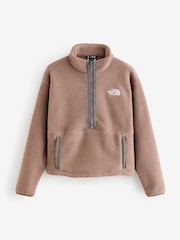 The North Face Brown Fleeski 1/4 Zip Fleece - Image 1 of 1