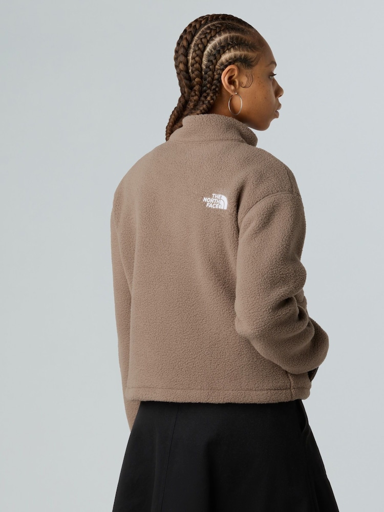 The North Face Brown Fleeski Quarter  Zip Fleece - Image 2 of 5