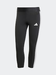 adidas Black 3-Stripes Mid Rise Capri Leggings - Image 6 of 6