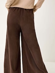Roman Brown Baby Corduroy Wide Leg 100% Cotton Trousers - Image 3 of 5
