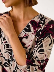 Roman Floral Print Zip Detail Top - Imagen 5 de 5
