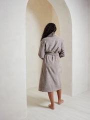 Chelsea Peers Nude 100% Cotton Towelling Dressing Gown - Image 3 of 5