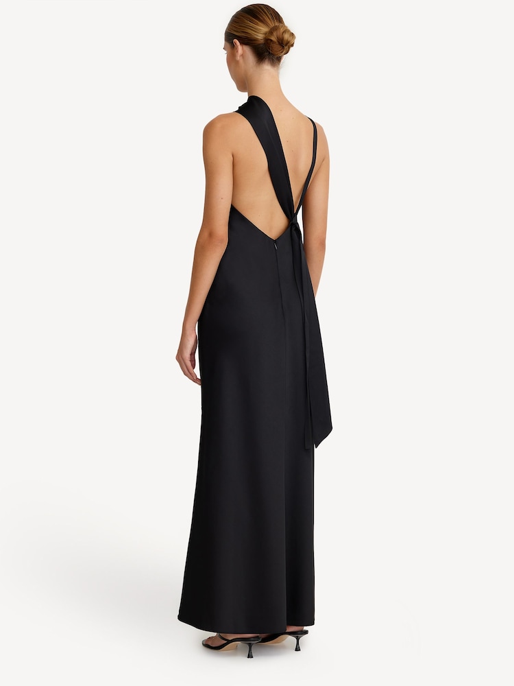 Significant Other Black Lucile Draped Maxi Dress - Image 2 of 4