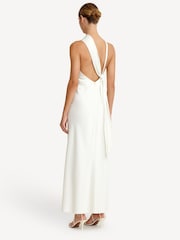 Significant Other Brill White Lucile Draped Maxi Dress - Image 2 of 4