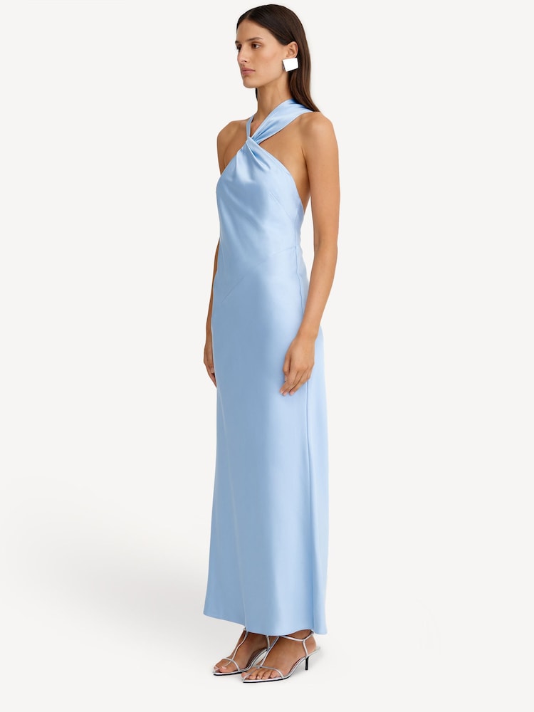 Buy Significant Other Aqua Blue Lucile Draped Maxi Dress from Next USA