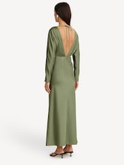 Significant Other Dark Sage Green Lucile Long Sleeve Maxi Dress - Image 2 of 4