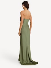 Significant Other Bottle Green Lucile Strapless Gown - Image 2 of 5