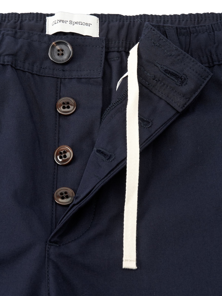Oliver Spencer Blue Drawstring Trousers Ashdown - Image 4 of 4