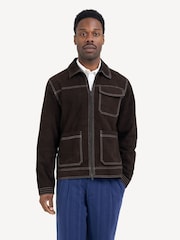 Brown Leather Hardwick Jacket - Image 1 of 5