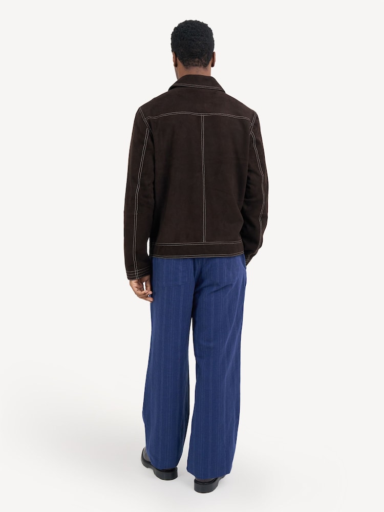 Brown Leather Hardwick Jacket - Image 2 of 5