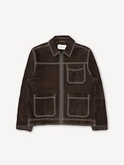 Brown Leather Hardwick Jacket - Image 5 of 5