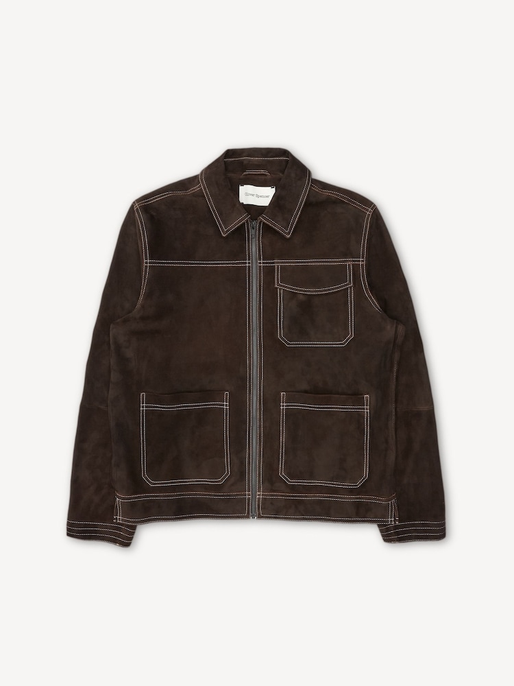 Brown Leather Hardwick Jacket - Image 5 of 5