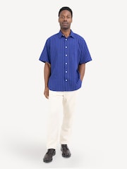Oliver Spencer Blue Atlanta Patterson Shirt - Image 3 of 4
