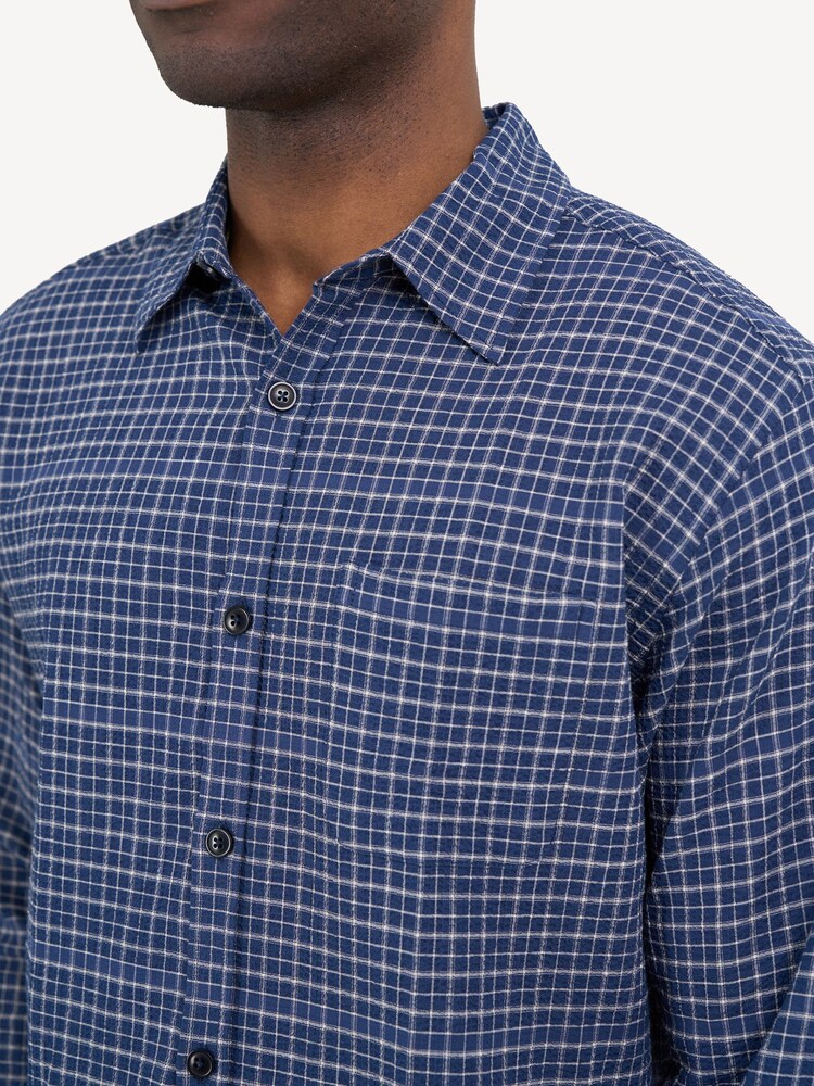 Oliver Spencer Blue New York Special Priory Shirt - Image 5 of 5