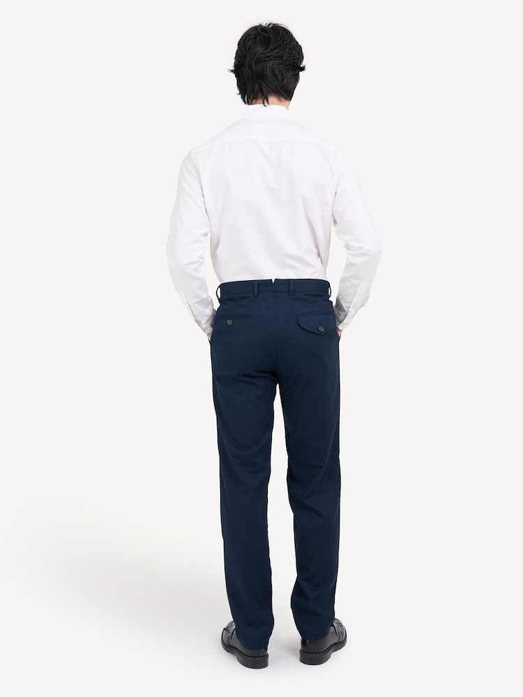 Oliver Spencer Blue Fishtail Trousers Carmack - Image 2 of 4