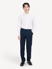 Oliver Spencer Blue Fishtail Trousers Carmack - Image 3 of 4