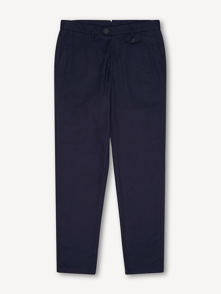 Oliver Spencer Blue Fishtail Trousers Carmack - Image 4 of 4