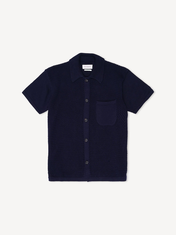 Oliver Spencer Blue Nicholson Mawes Shirt - Image 6 of 6