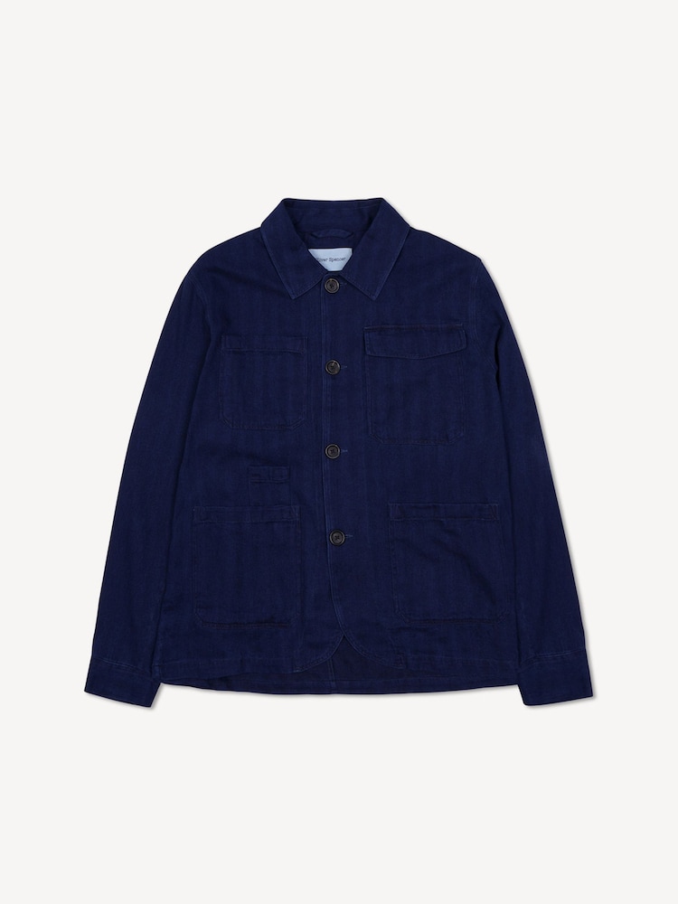 Oliver Spencer Blue Hythe Jacket Faye - Image 6 of 6