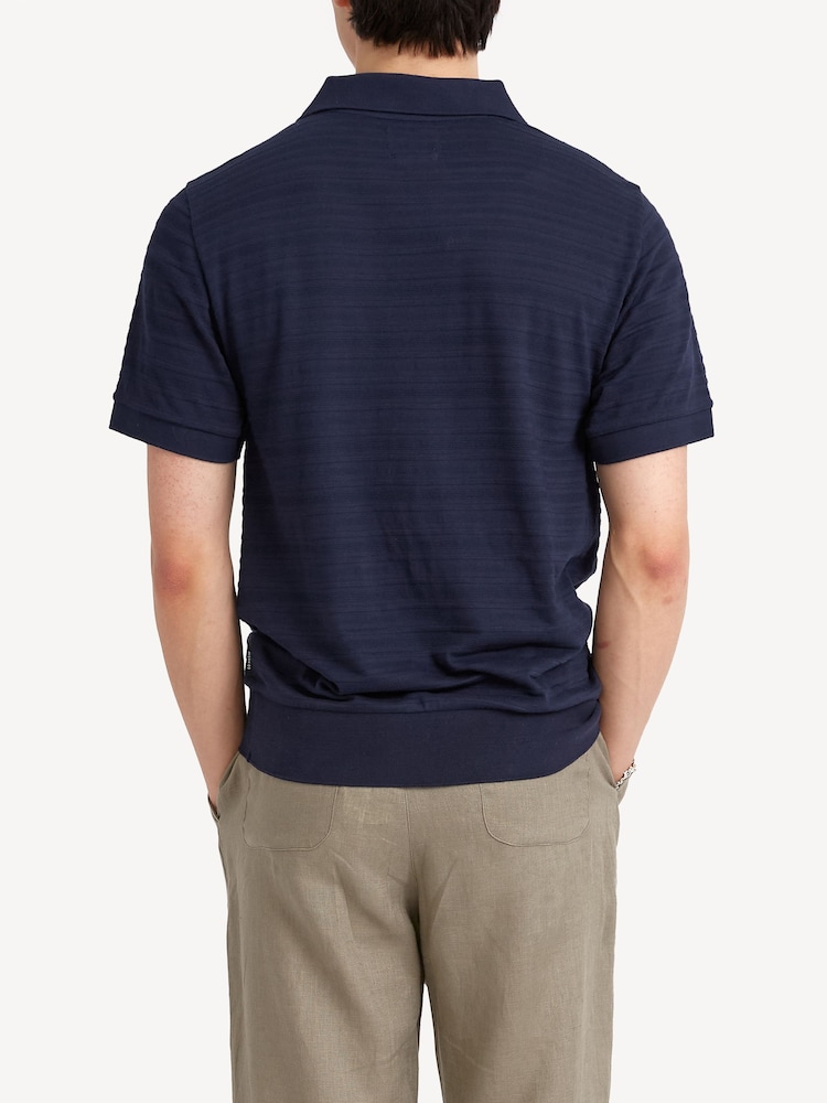 Oliver Spencer Blue Dornie Glendale Polo Shirt - Image 2 of 4