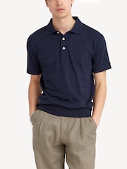Oliver Spencer Blue Dornie Glendale Polo Shirt - Image 3 of 4