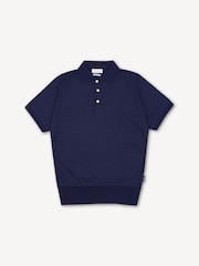 Oliver Spencer Blue Dornie Glendale Polo Shirt - Image 4 of 4