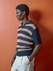 Oliver Spencer Pink Penhale Polo Shirt Nicholson - Image 8 of 9