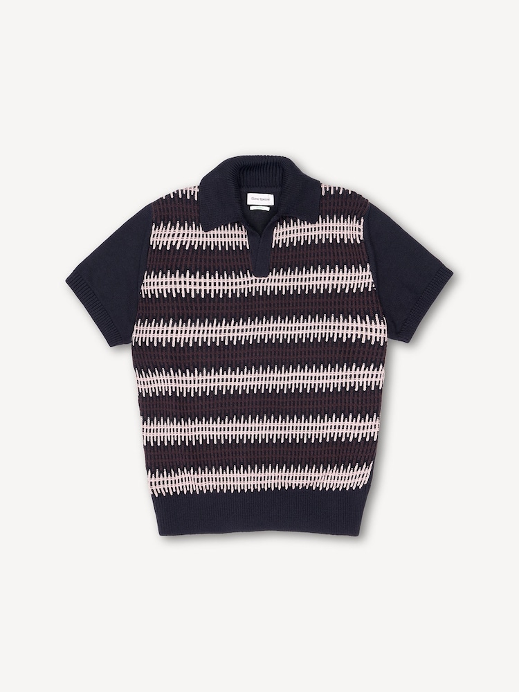 Oliver Spencer Pink Penhale Polo Shirt Nicholson - Image 9 of 9