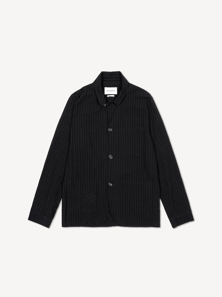 Oliver Spencer Bradwell Black Jacket Sampson - Image 4 of 4 Oliver Spencer Bradwell Black Jacket Sampson - Image 4 of 4