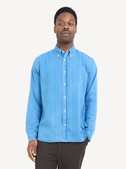 Oliver Spencer Blue Brook Bosworth Shirt - Image 1 of 5