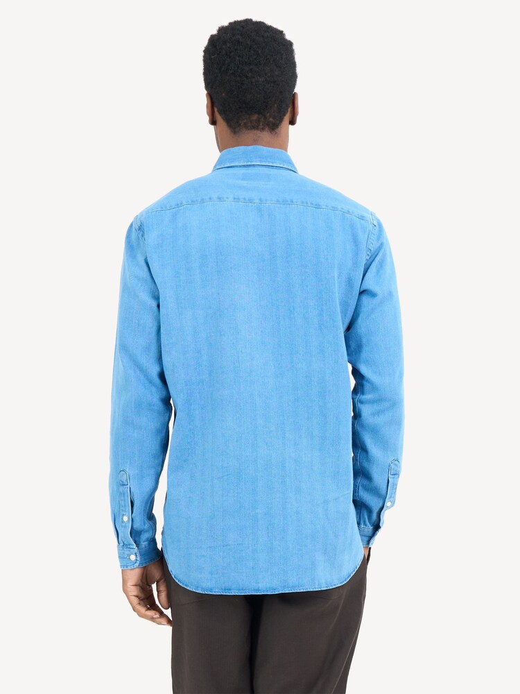 Oliver Spencer Blue Brook Bosworth Shirt - Image 2 of 5