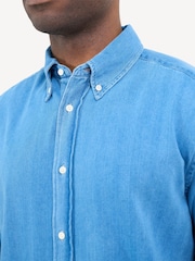 Oliver Spencer Blue Brook Bosworth Shirt - Image 4 of 5