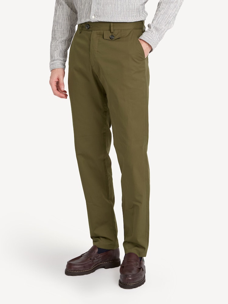 Oliver Spencer Blue Fishtail Trousers Carmack - Image 2 of 5 Oliver Spencer Blue Fishtail Trousers Carmack - Image 2 of 5