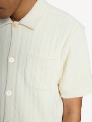 Oliver Spencer Cream Ashby Weaver Shirt - Image 3 of 5