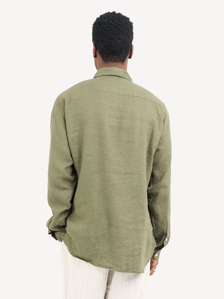 Oliver Spencer Green New York Special Bridford Shirt - Image 2 of 5