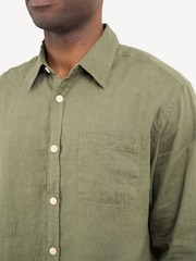 Oliver Spencer Green New York Special Bridford Shirt - Image 5 of 5