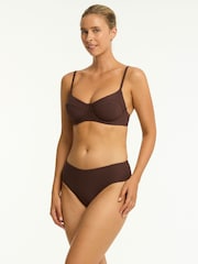 Sea Level Brown Spinnaker Mid Bikini Pants - Image 1 of 6