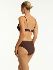 Sea Level Brown Spinnaker Mid Bikini Pants - Image 2 of 6