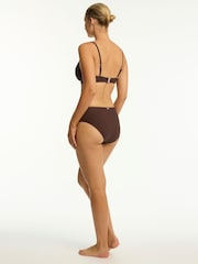 Sea Level Brown Spinnaker Mid Bikini Pants - Image 4 of 6