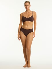 Sea Level Brown Spinnaker Mid Bikini Pants - Image 6 of 6