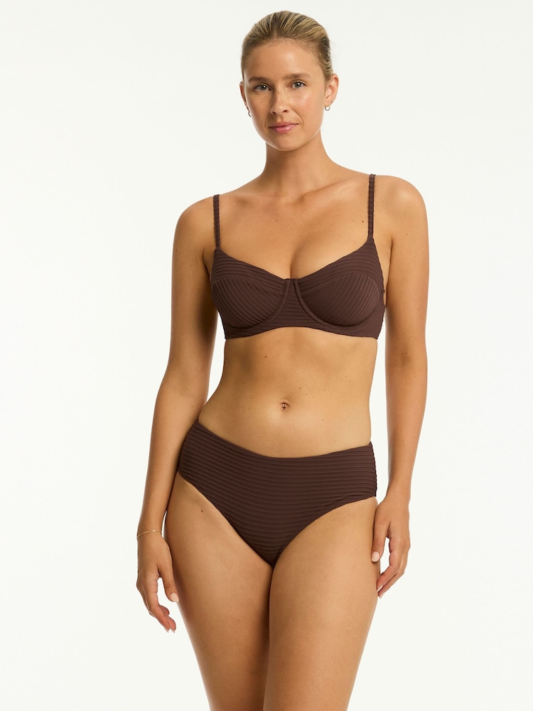Sea Level Brown Spinnaker Balconette Bra - Image 5 of 6