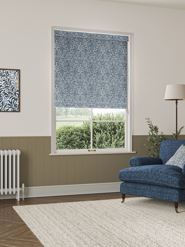 William Morris At Home River Blue Acorn Made to Measure Roller Blind - Image 2 of 6
